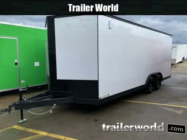 2025 Covered Wagon 8.5 x 20 White Tandem Axle Cargo Trailer - Make Offer