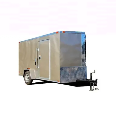 Beige Ramp 10ft Enclosed Cargo Trailer