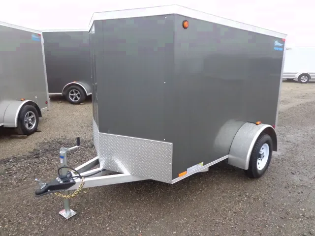 Charcoal 8ft Cargo Enclosed Trailers