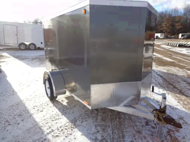 Charcoal 8ft Cargo Enclosed Trailer