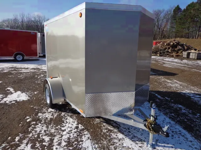 Pewter 8ft Cargo Enclosed Trailers