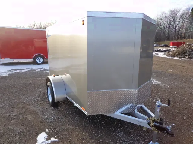 8ft Cargo Enclosed Trailer - Pewter V-nose
