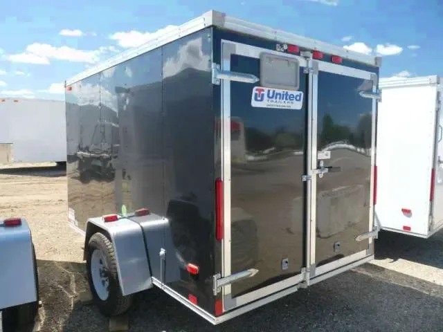 Black 10ft Enclosed Landscape Cargo