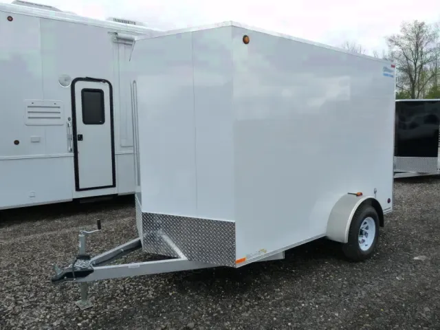 12ft  All Aluminum Enclosed Cargo Trailer-White