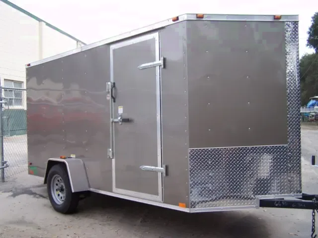 12ft Pewter Motorcycle/Cargo Trailer
