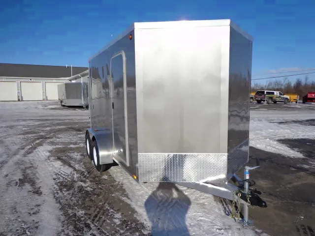 Pewter 14ft V Enclosed Cargo Trailers - T/A