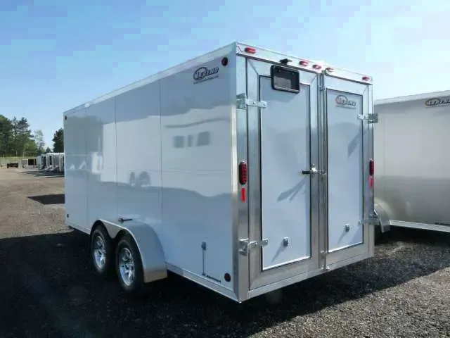 All Aluminum White 16ft Enclosed Landscape Cargo