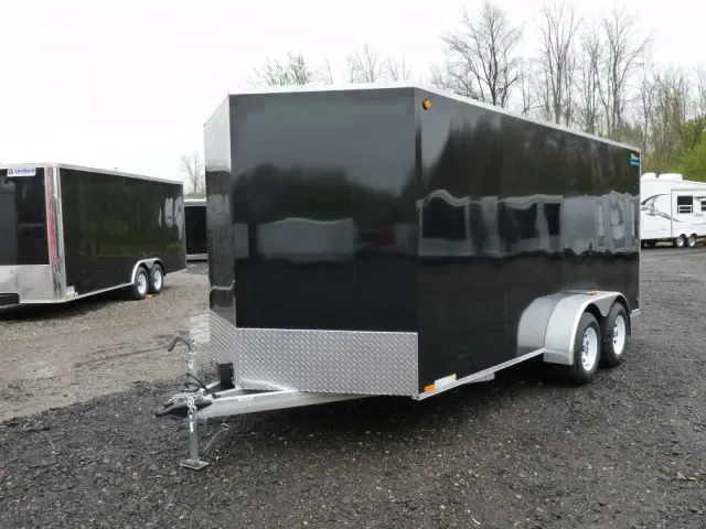 18ft  All Aluminum V-nose Motorcycle Trailer