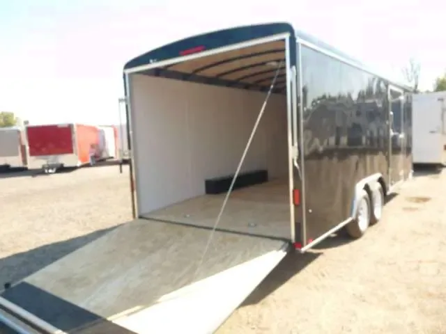20ft Cargo Trailer  - BLACK WHITE WALLS-RAMP