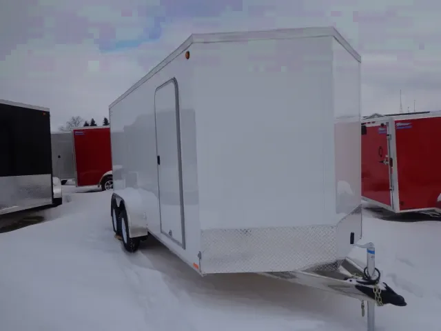 18ft  V Nose Cargo Trailer For Sale w/Rear Ramp Door