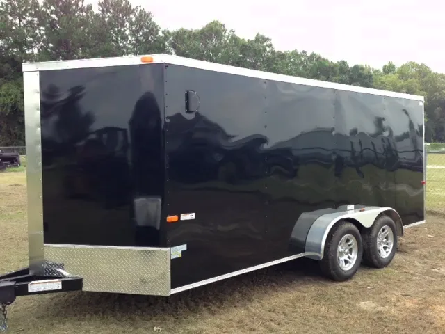 16ft - Black V-Nose Cargo Trailer