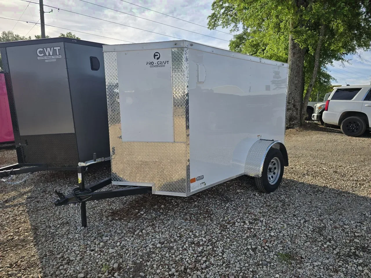 Enclosed 2026 5X8 NationCraft Trailers 5×8 Single Axle Enclosed Trailer With Ramp Door -eccw508-020049 5 ft. x8 ft.