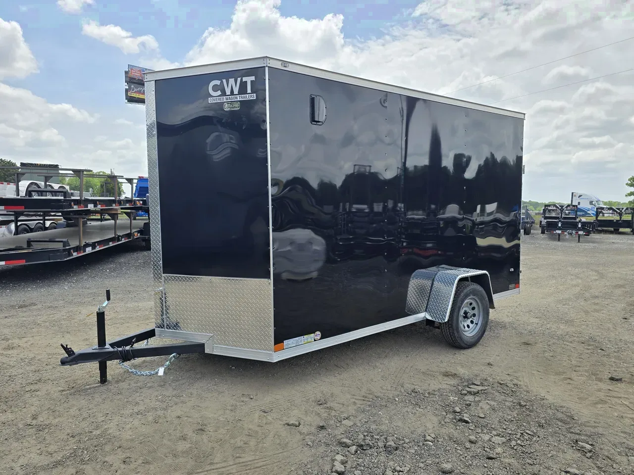 Enclosed 2026 6X12 Covered Wagon Trailers 6×12 Ramp enclosed trailer -ECCW612-112153 6 ft. x12 ft.