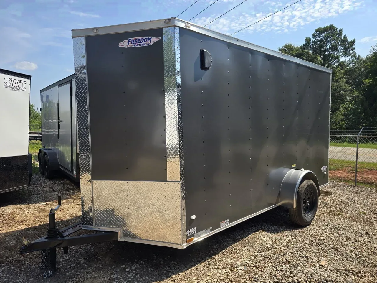 Enclosed 2026 6X12 Freedom Trailers 6×12 Single Axle Enclosed Trailer With 7′ Interior Height -eccw612-088597 6 ft. x12 ft.