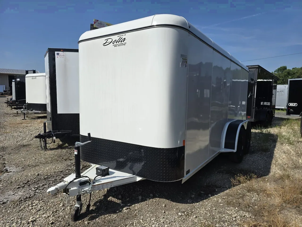 Enclosed 2026 6X16 Delta Trailers 6×16 Tandem Axle 7K Heavy Duty Steel Enclosed Trailer -eccw616-071239 6 ft. x16 ft.