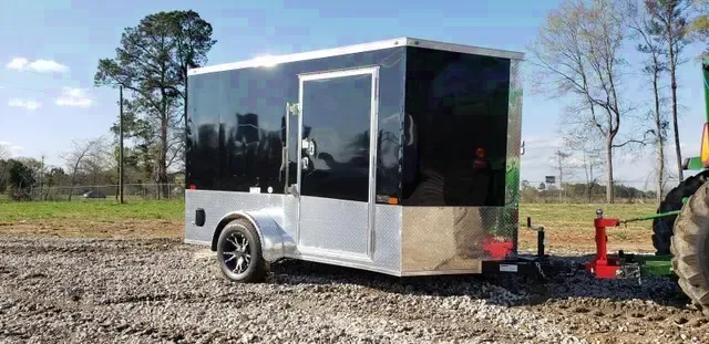 2025 NationCraft 7x10 Enclosed Cargo Trailer with Motorcycle Package