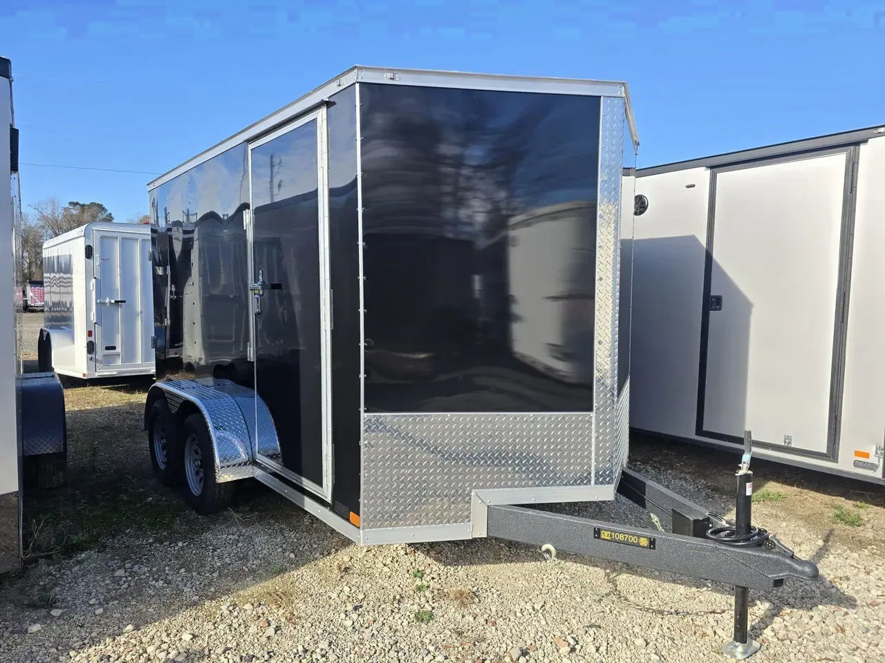 Enclosed 2026 7X12 Covered Wagon Trailers 7X12 Tandem Axle Enclosed Trailer -eccw712-108700 7 ft. x12 ft.