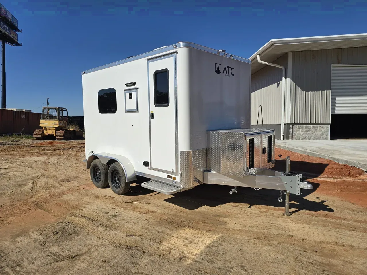 Aluminum 2025 7X12 ATC Trailers 7×12 Tandem Axle 7K aluminum fiber optic splicing trailer enclosed -ecmi712-Pro300F-234935 7 ft. x12 ft.