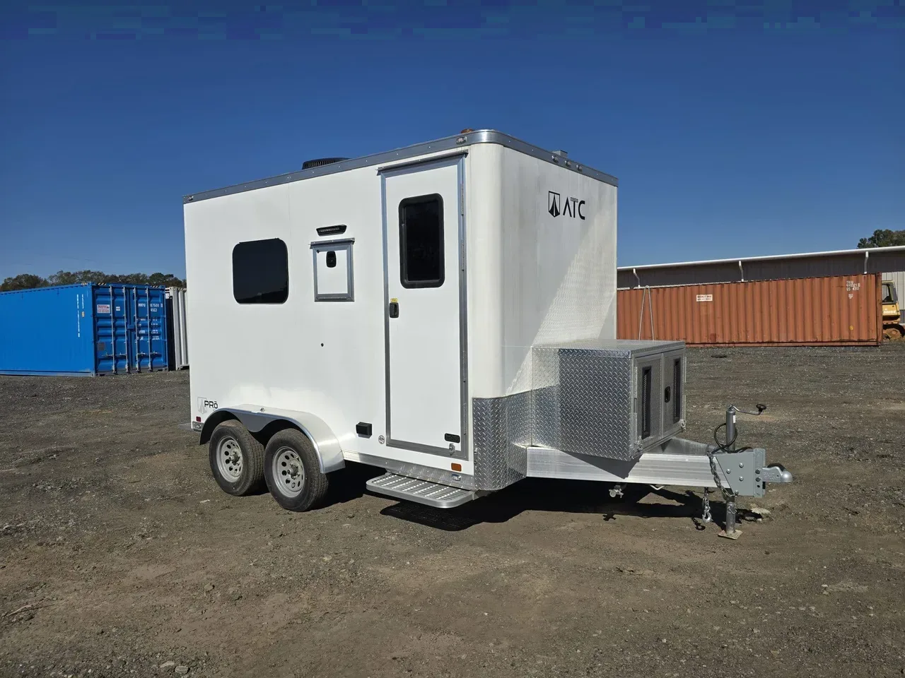 Aluminum 2024 7X12 ATC Trailers 7×12 Tandem Axle 7K aluminum fiber optic splicing trailer enclosed -ecmi712-Pro300F-232202 7 ft. x12 ft.