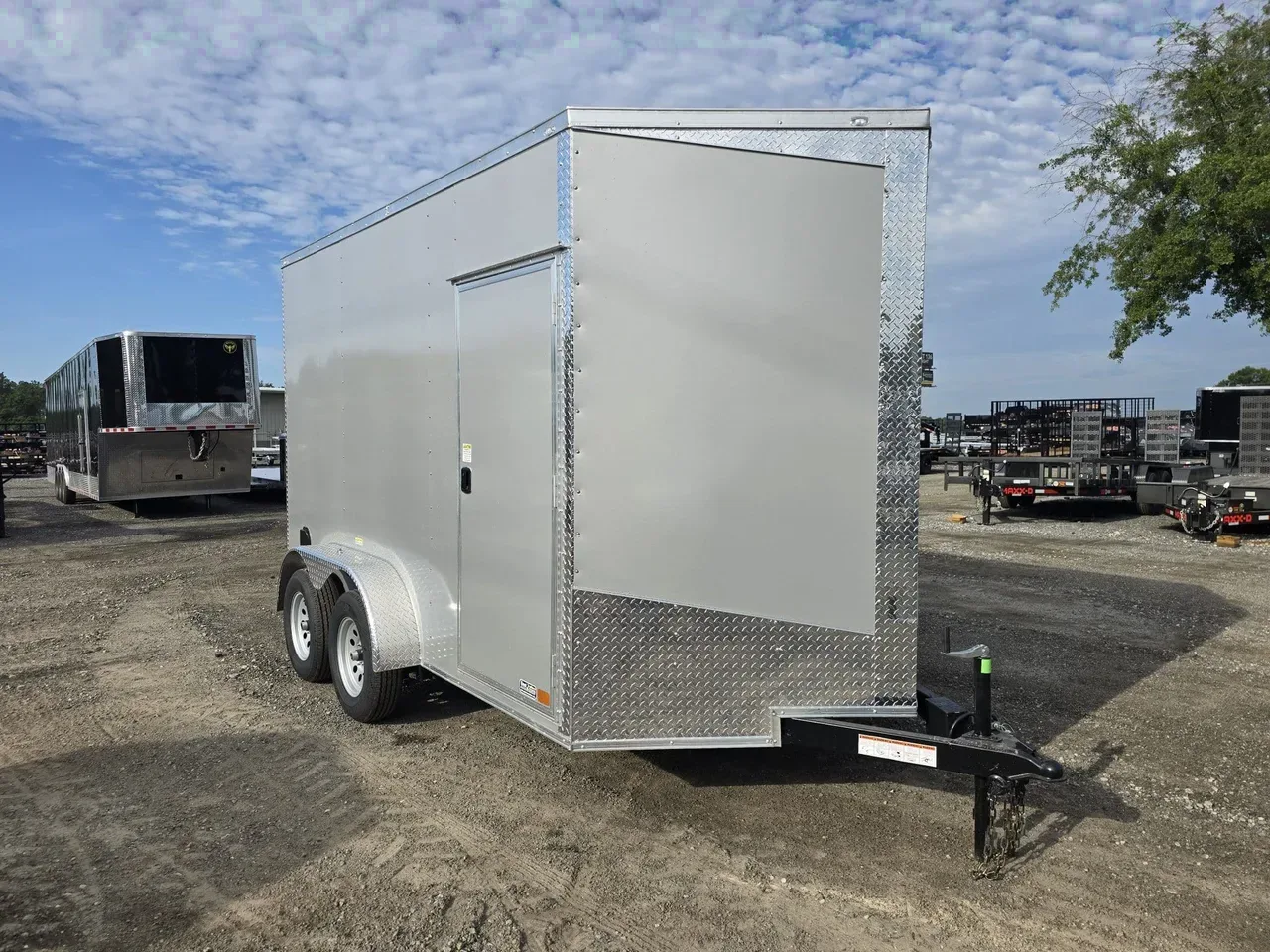 Enclosed 2027 7X12 Seed Cargo 7&amp;#215;12 Tandem Axle 7K Enclosed Trailer -eccw712-000470 7 ft. x12 ft.