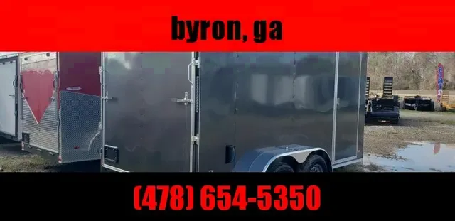 2025 Covered Wagon 7x14 Grey Cargo Trailer - Byron, GA