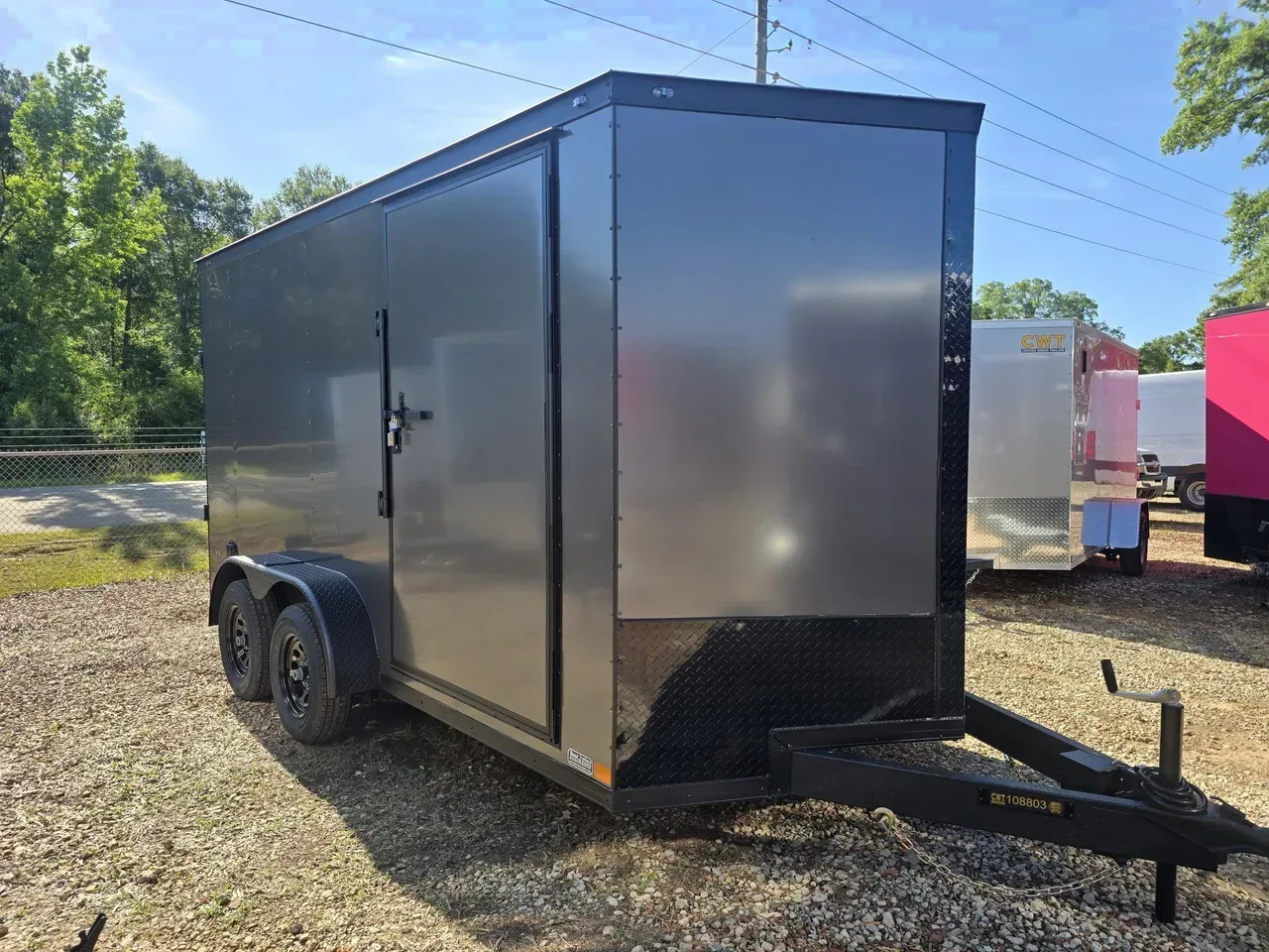 Enclosed 2026 7X14 Covered Wagon Trailers 7X14 Tandem Axle Enclosed Trailer -eccw714-108803 7 ft. x14 ft.