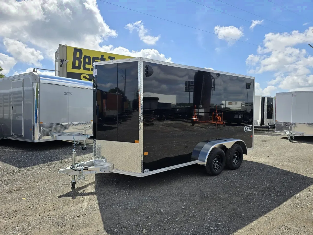 Aluminum 2026 7X14 EZ Hauler 7×14 XLT PRO TA Enclosed Aluminum Trailer