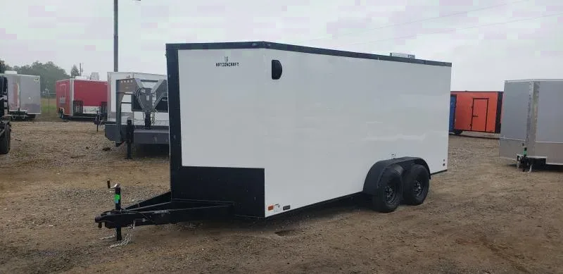 2025 NationCraft 7x16 Enclosed Cargo Trailer w/ Blackout Trim - Make Offer