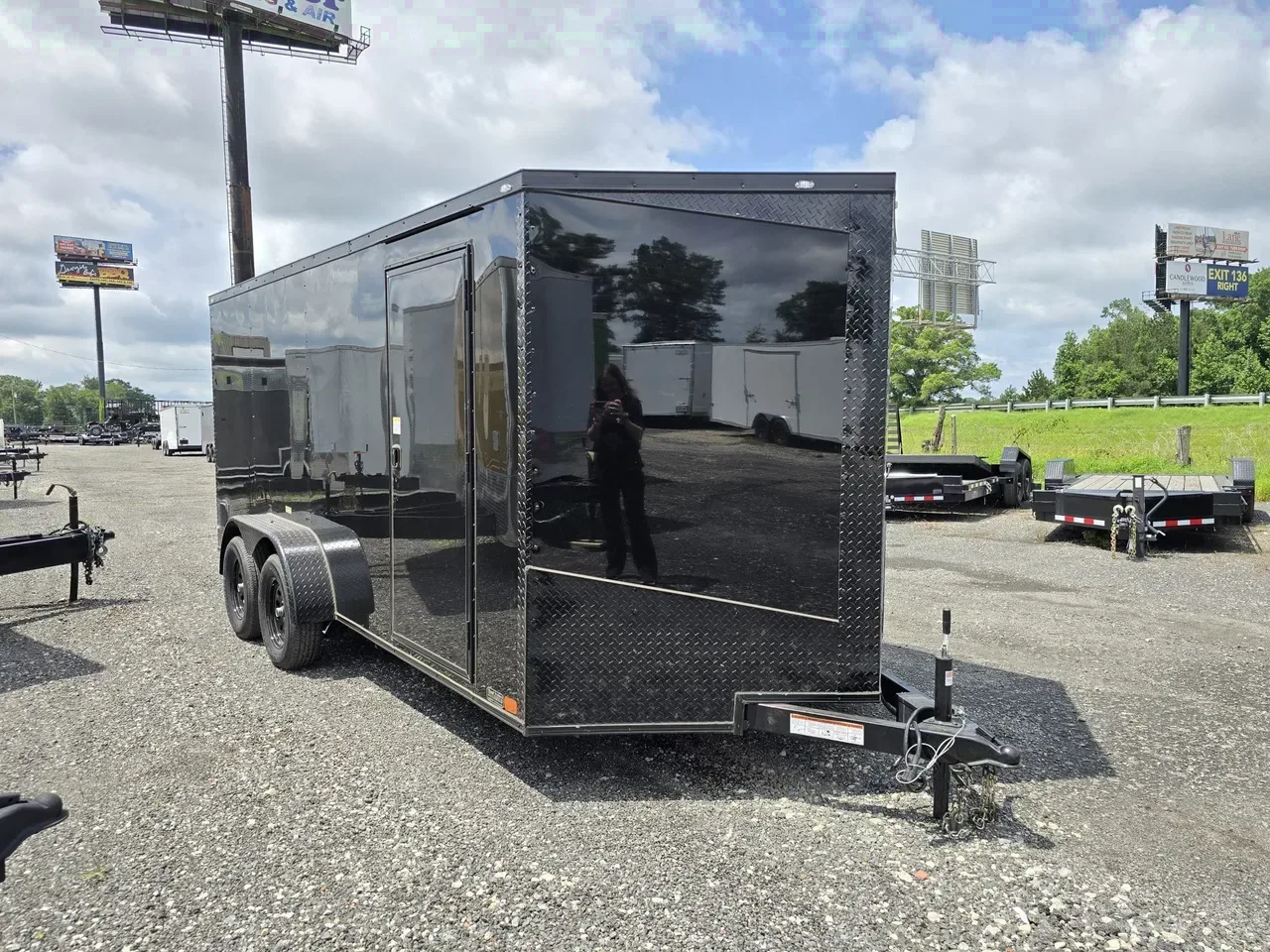 Enclosed 2026 7X16 Seed Cargo 7×16 7K Tandem Axle Enclosed Trailer With Ramp Door -eccw716-001398 7 ft. x16 ft.