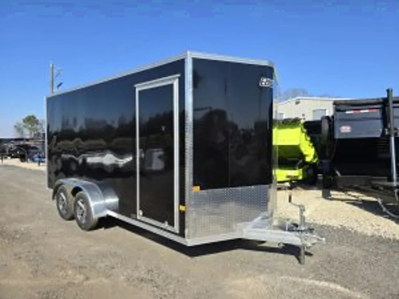 Aluminum 2025 7X16 EZ Hauler 7×16 XLT PRO tandem axle cargo enclosed aluminum trailer -ecmi716-XLT-027563 7 ft. x16 ft.
