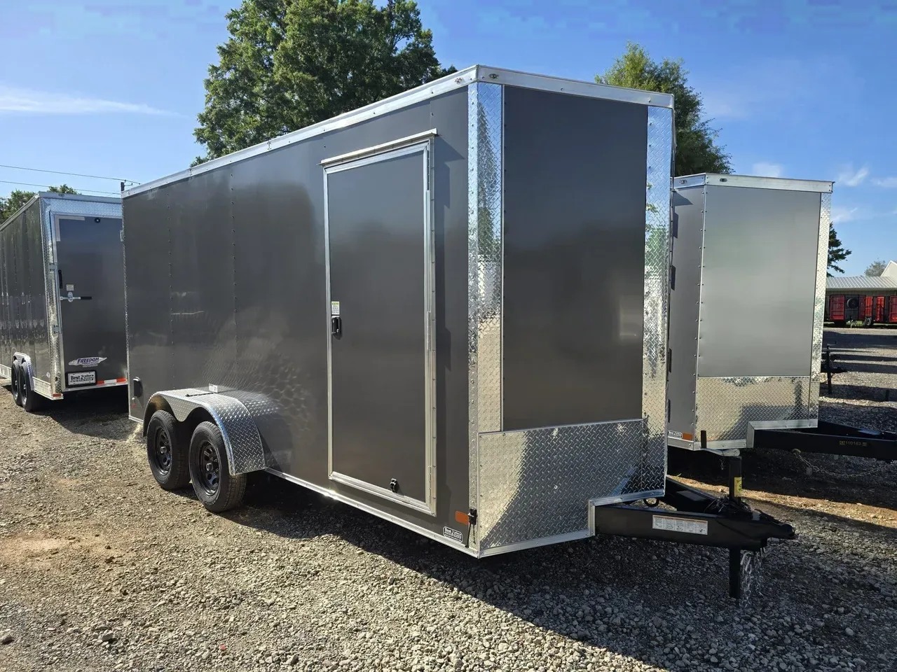 Enclosed 2026 7X16 NationCraft Trailers 7×16 Tandem Axle Enclosed Trailer With Barn Doors -eccw716-020378 7 ft. x16 ft.