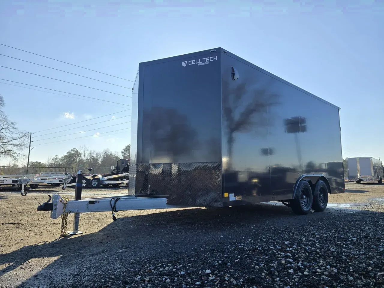 Enclosed 2026 8.5X16 Cell Tech 8.5×16 Tandem Axle 10K Heavy Duty Enclosed Trailer -eccw8516-002075 8.5 ft. x16 ft.