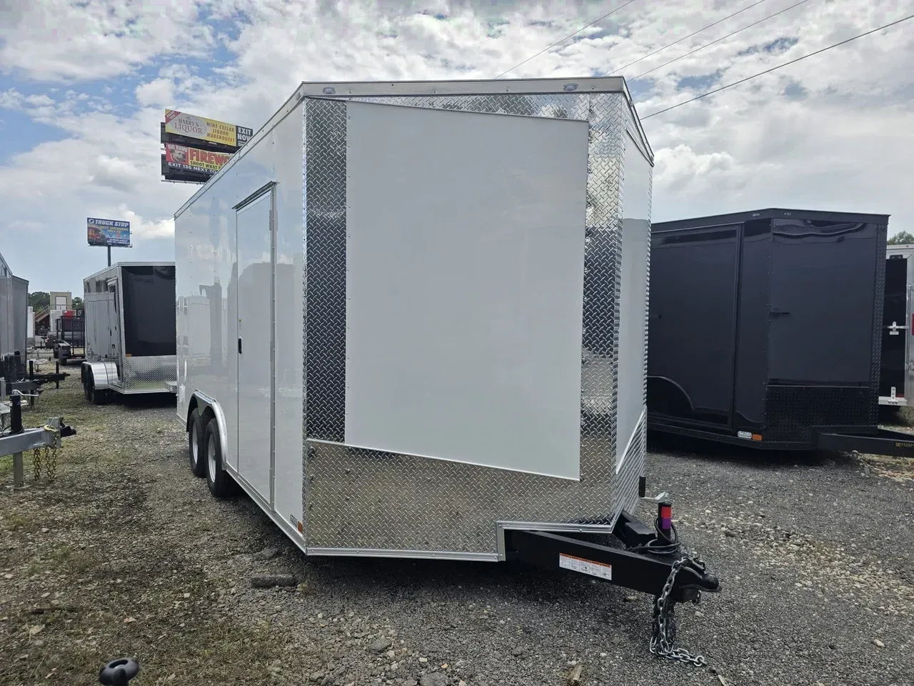 Enclosed 2027 8.5X16 Seed Cargo 8.5X16 7K Enclosed Cargo Trailer With 7′ Interior Height -eccw8516-000236 8.5 ft. x16 ft.