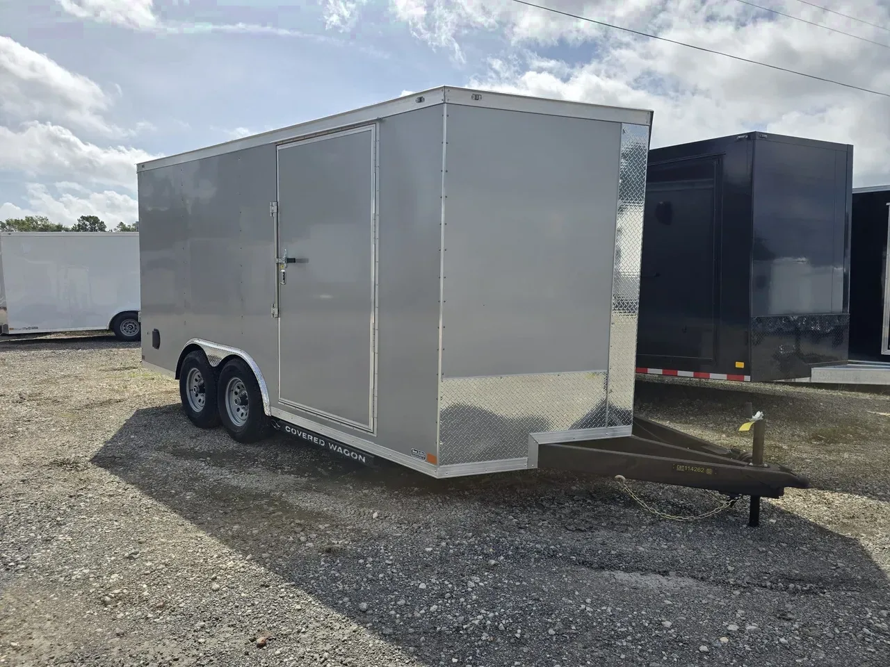 Enclosed 2027 8.5X16 Covered Wagon Trailers 8.5X16 10K Enclosed Trailer With Bar Lock -eccw8516-114262 8.5 ft. x16 ft.