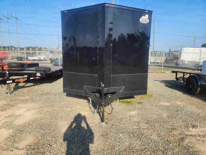 1st Place Cargo 8.5x18 Ramp door Black Blackout Enclosed Cargo Trailer