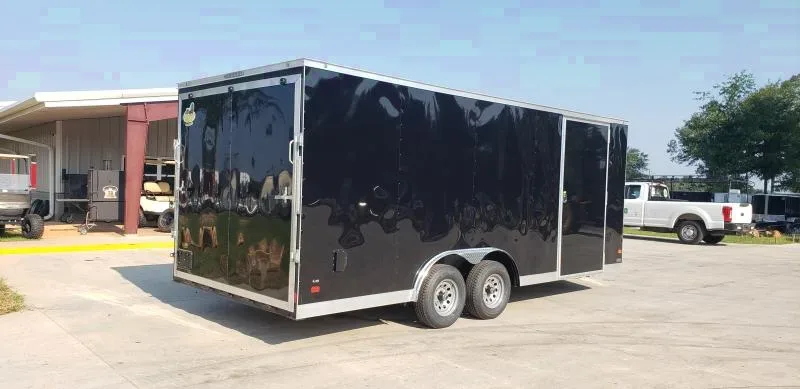 8.5X20 Black Ramp Door Car Hauler trailer