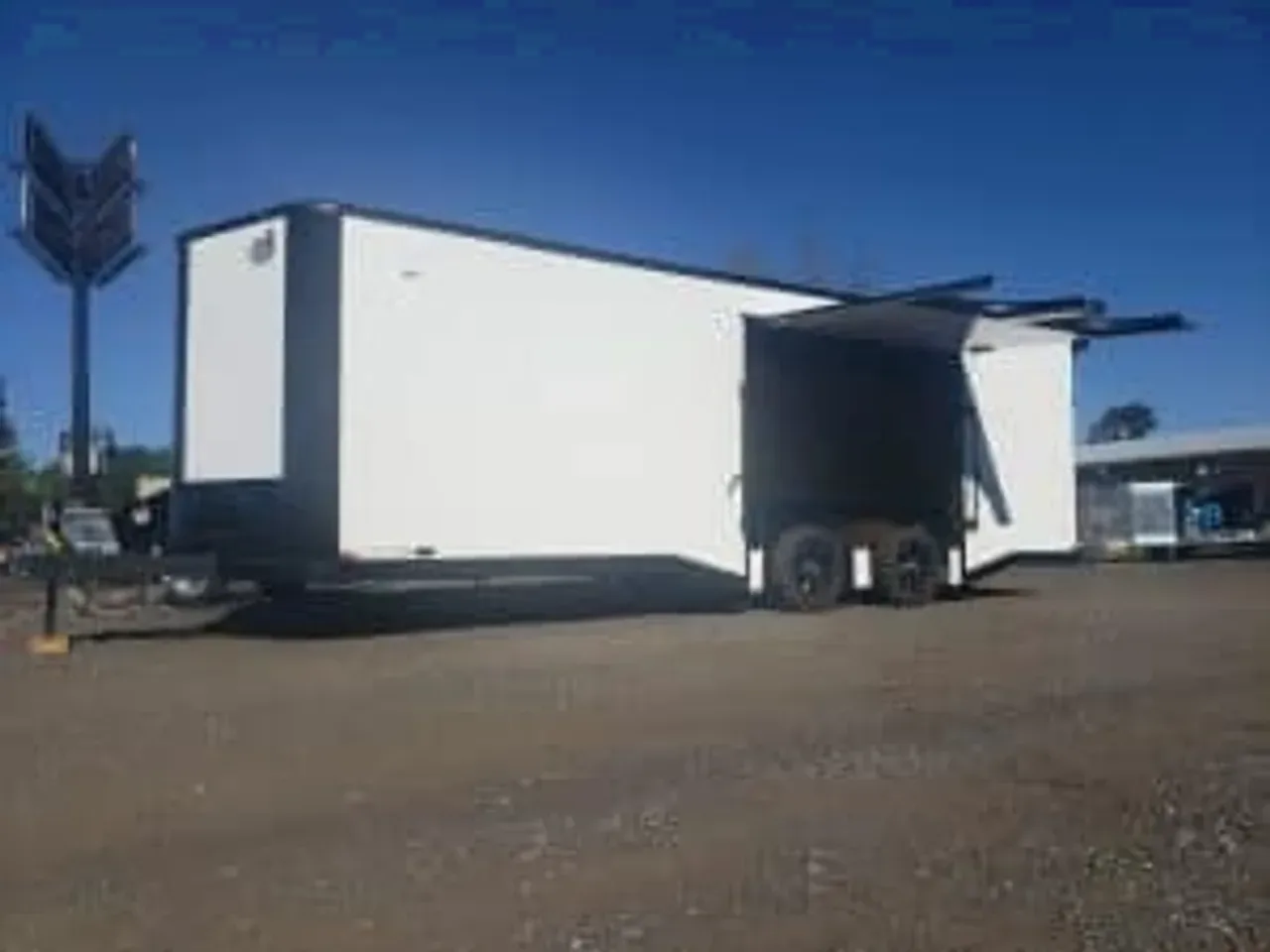 Enclosed 2026 8.5X24 Covered Wagon Trailers 8×24 10k white Enclosed Carhauler trailer w ultimate escape door -ECCW8524-107702 8.5 ft. x24 ft.