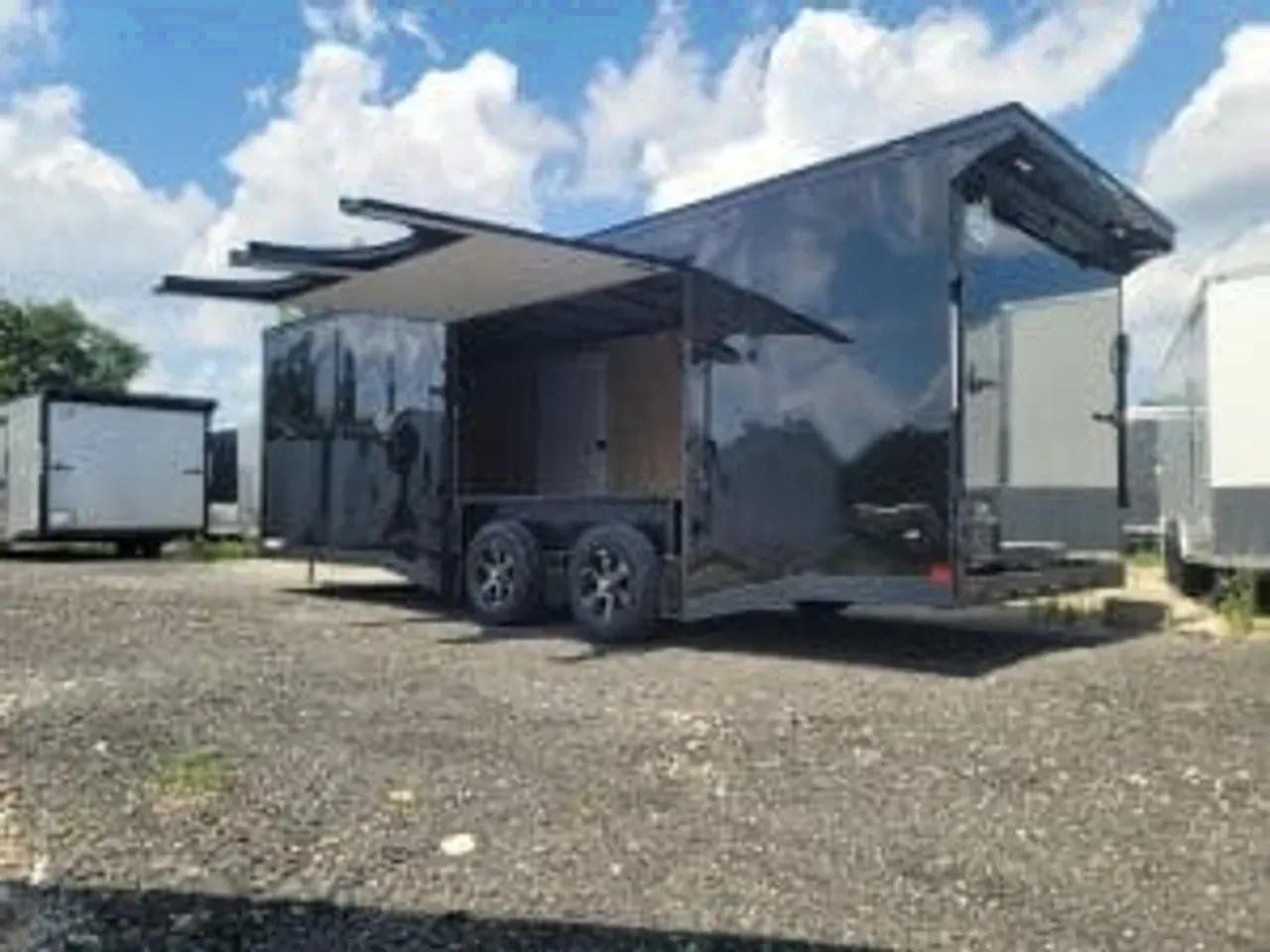 Enclosed 2026 8.5X24 Covered Wagon Trailers 8×24 10k black Enclosed Carhauler trailer w ultimate escape door -ECCW8524-109503 8.5 ft. x24 ft.