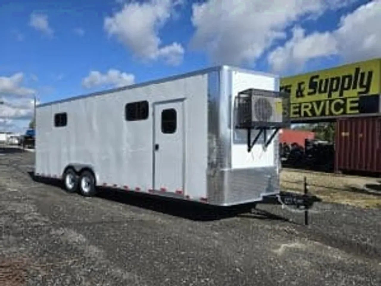 Enclosed 2026 8.5X24 Arising Trailers 8.5×24 Tandem Axle Enclosed Office Trailer Double Office With Ramp Door -OFFICE8524-001607 8.5 ft. x24 ft.