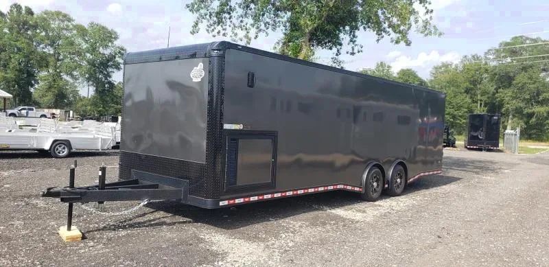 8x28 14k spread axle Carhauler w/ ramp door Enclosed Cargo