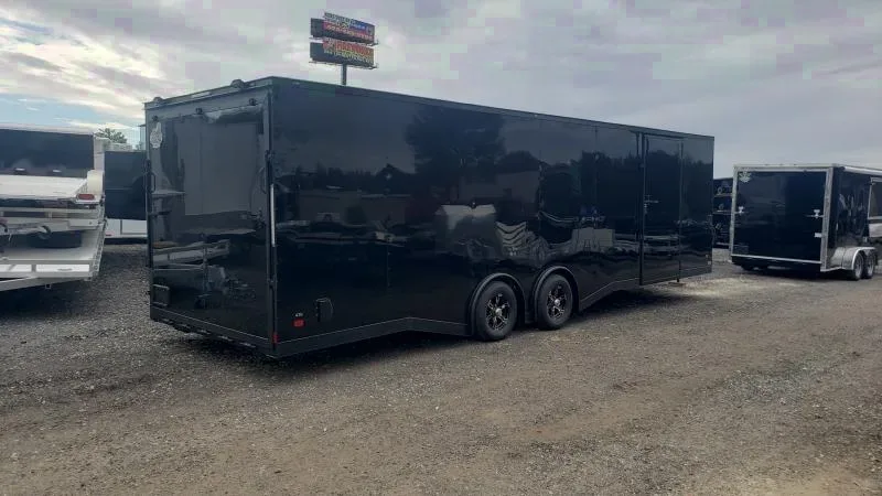 8.5x28 10k black Carhauler trailer w ultimate escape door