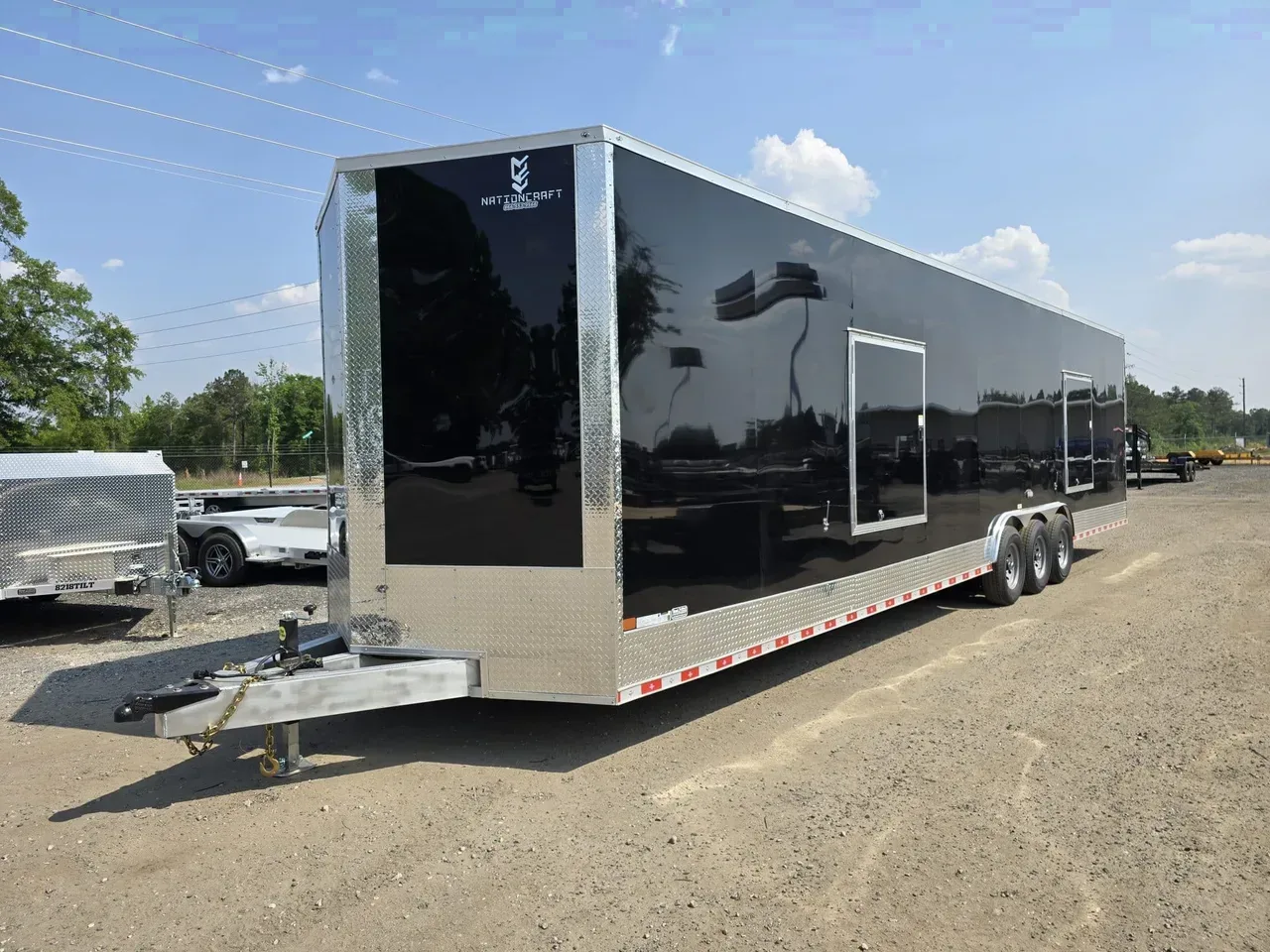 Aluminum 2026 8.5X36 NationCraft Trailers 8.5×36 21K Aluminum Enclosed Carhauler With Escape Doors -ECCW8536-019260 8.5 ft. x36 ft.