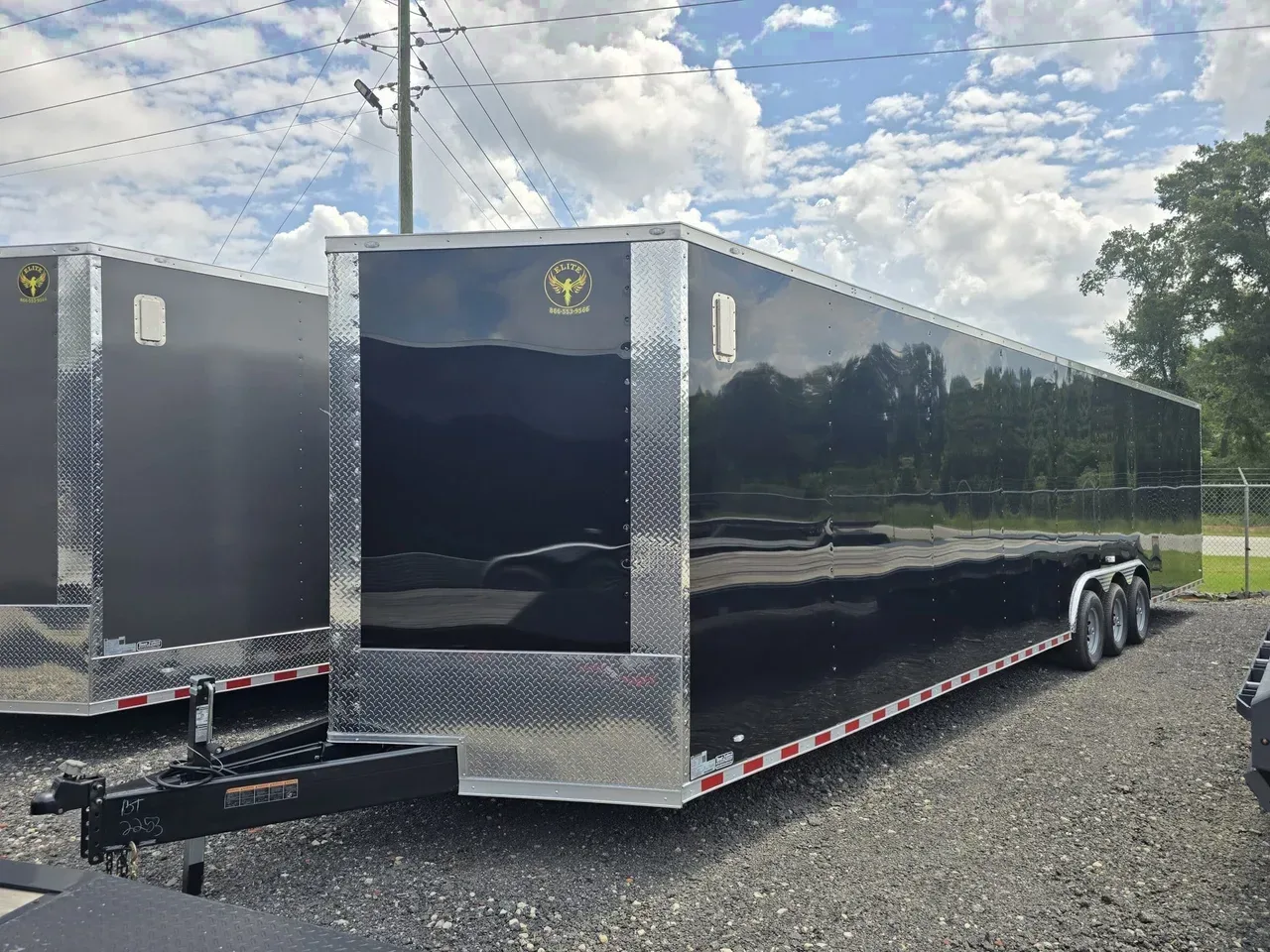 Car Hauler Trailer 2027 8.5X36 Elite Trailers 8.5&amp;#215;36 12K Enclosed 2 Car Hauler Trailer -eccw8536-102253 8.5 ft. x36 ft.