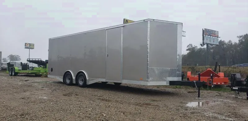 Covered Wagon Trailers 8.5x24 Bk AB ramp door Enclosed Cargo