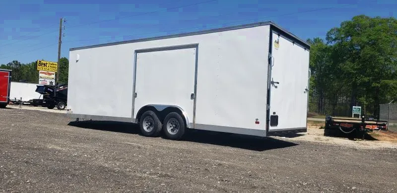 2025 Covered Wagon 8x24 Enclosed Car Hauler with Ultimate Escape Door