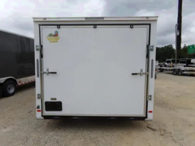 Covered Wagon Trailer 8.5x24 10k Carhauler w/ ramp door Enclosed Cargo