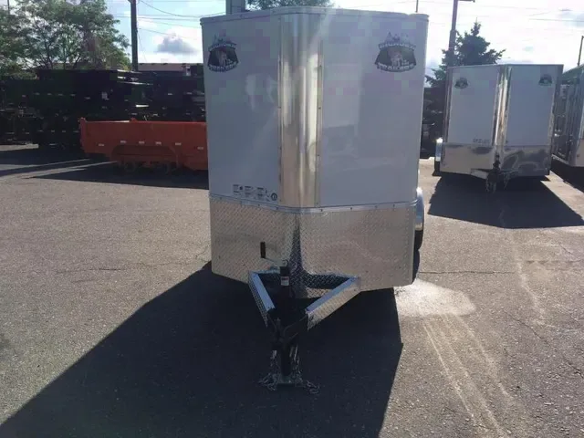 White EC 10ft SA Enclosed Cargo Trailer