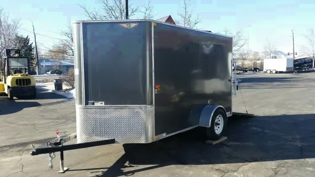 Charcoal 10ft v-nose trailer