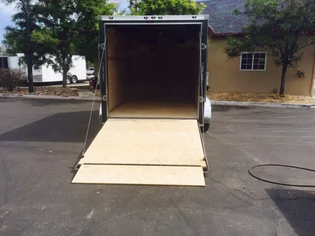 2-Tone 12ft v-nose Cargo Trailer