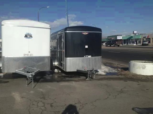 Black 12ft  Enclosed Trailer w/Ramp